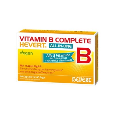 Vitamin B Complete Hevert All-in-One mit allen 8 Vitam, 60 St. Kapseln 19214749