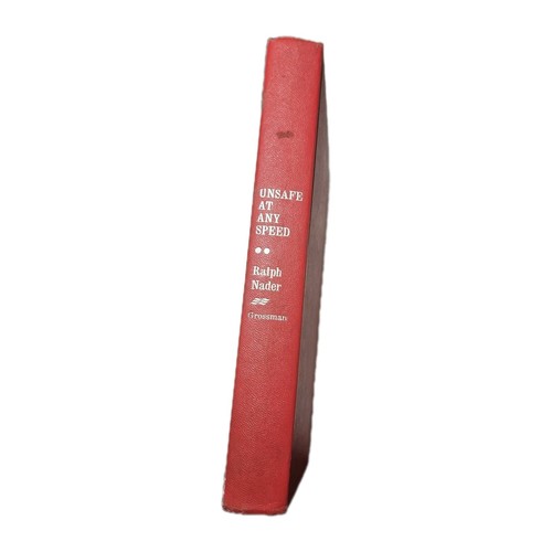 Ralph Nader Unsafe at Any Speed (Grossman, 1965) First Edition 1st print - Afbeelding 1 van 9
