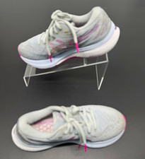 ASICS Girls Teens Low Top Lace-Up Athletic Running Sneaker Gray/Pink/White SZ4