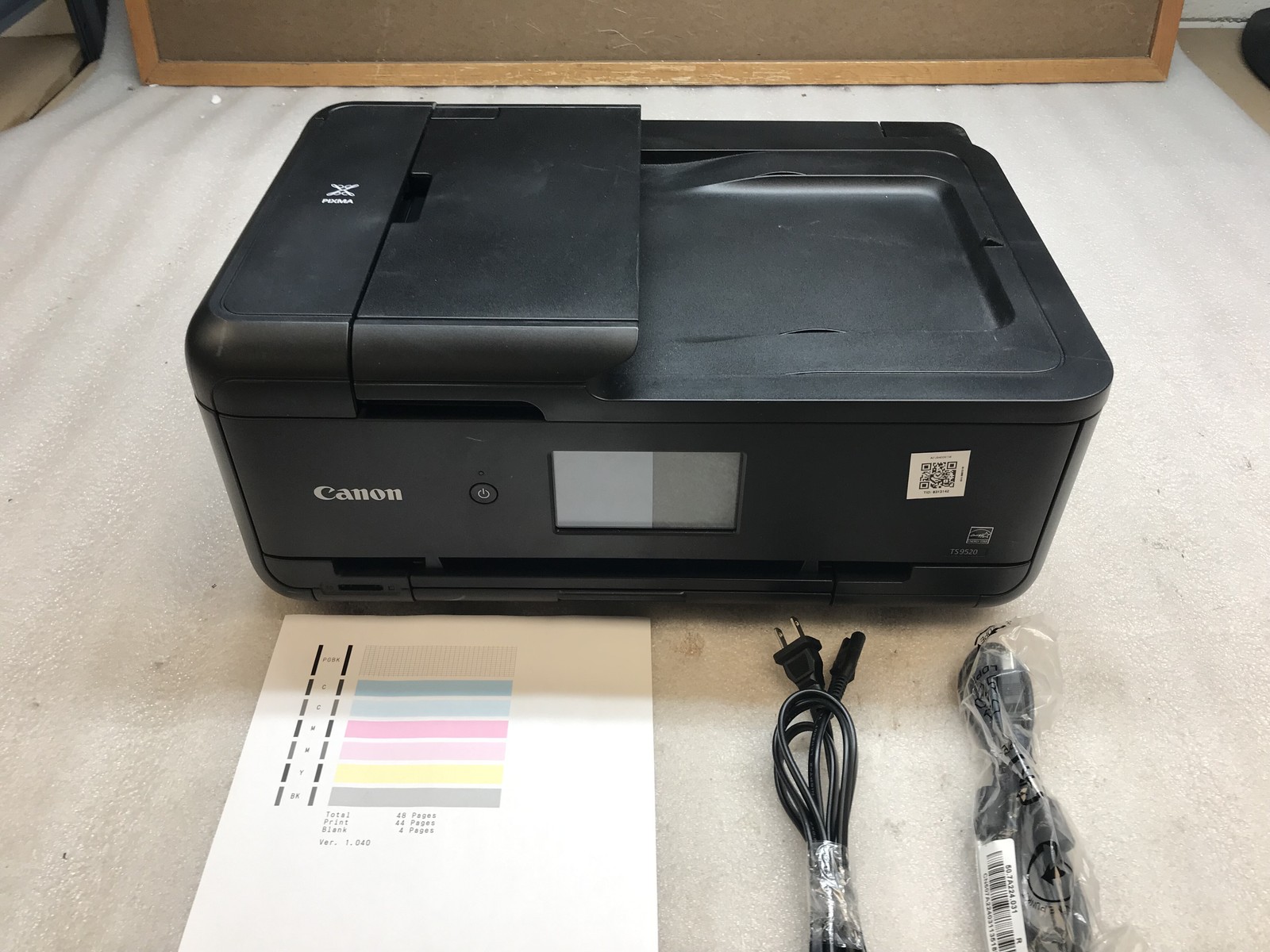 Canon PIXMA TS9520 Inkjet Multifunction Printer - Black - No INK 48 Page Count