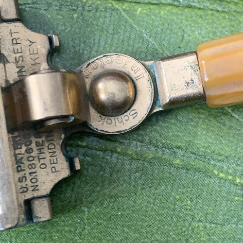Vintage Early 30’s Bakelite Handle Gold Schick Injector Razor In Box See Pics - Picture 13 of 22