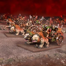 Orc Chariots / Fight Wagons - Kings of War Mantic 28mm for Warhammer Fantasy YHP