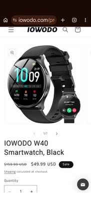 Smart Watch W40 By IOWODO 