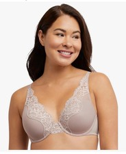 Bali Womens One Smooth U Comfort Stretch Lace SZ 36B NWOT Mauve