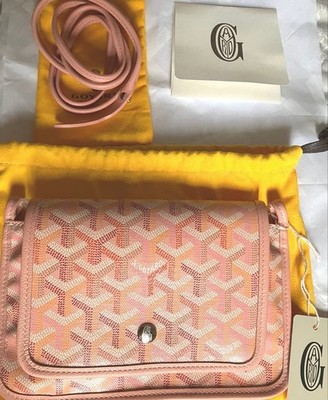 Goyard Plumet Pochette Pouch Wallet Crossbody Shoulder Bag Rose Poudre Pink