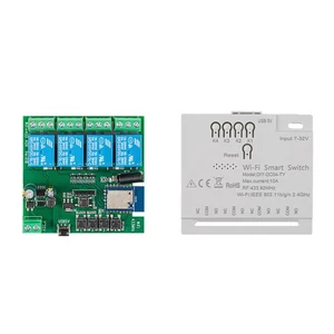 4CH Tuya WiFi Smart Switch DIY Timer USB 5V 2.4G WiFi  Home2226