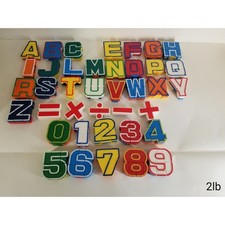 Vtg Lot 1985 Alpha-Bots Transforming Robot Letters numbers math signs MISSING D