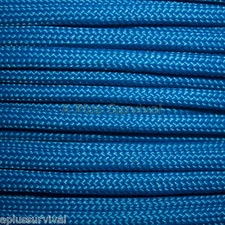 Electric Blue Paracord 50 Foot 550 lb Bracelet Camping Survival Kit Rope