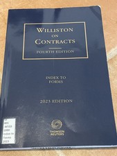 Williston on Contracts 4th Ed 2023 Index To F...