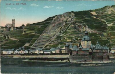 CPA AK Kaub - Caub und die Pfalz GERMANY (1069253)