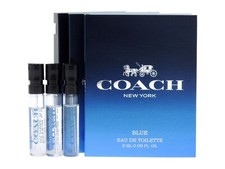COACH BLUE EDT 2.0ml .06fl oz x 3 COLOGNE SPRAY SAMPLE VIALS FOR MEN