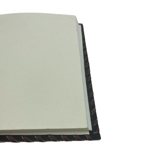 CARNET COUVERTURE CUIR MARRON GRAVURE CERF - Picture 3 of 3