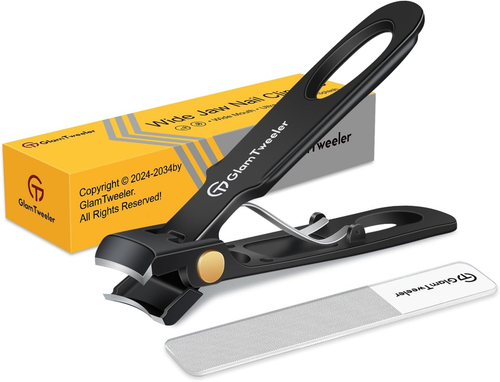 Anti-Splash Wide Jaw Opening Nail Clippers - Ultra Sharp Extra Large Wide Openi - Picture 10 of 12