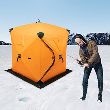 Ice Lake Fishing Shelter Tenda Isolata Libera Installazione con Borsa