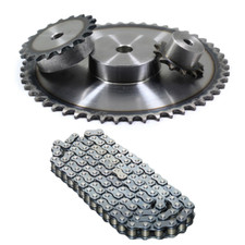 05B Chain Drive Sprocket 10 Tooth - 28 Tooth Roller Chain Pitch 8mm 45 Steel