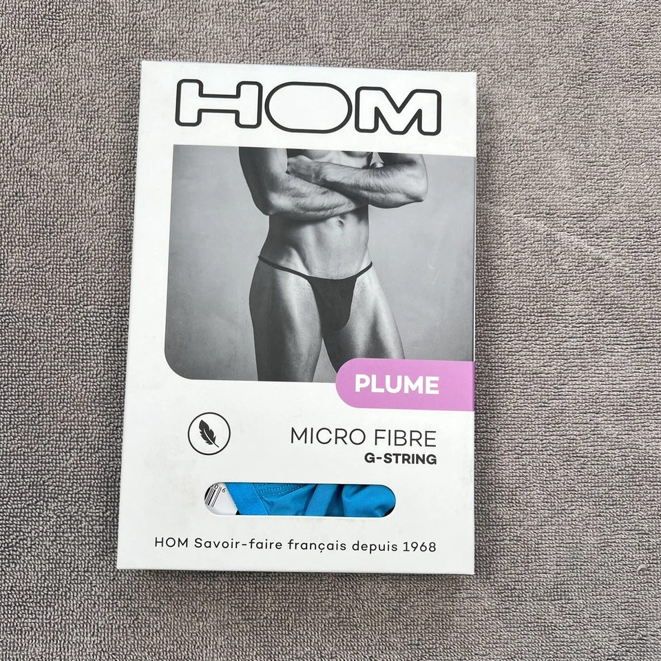 Hom Men turquoise blue Plume temptation G-string thong underwear size S M - Image 4 of 4