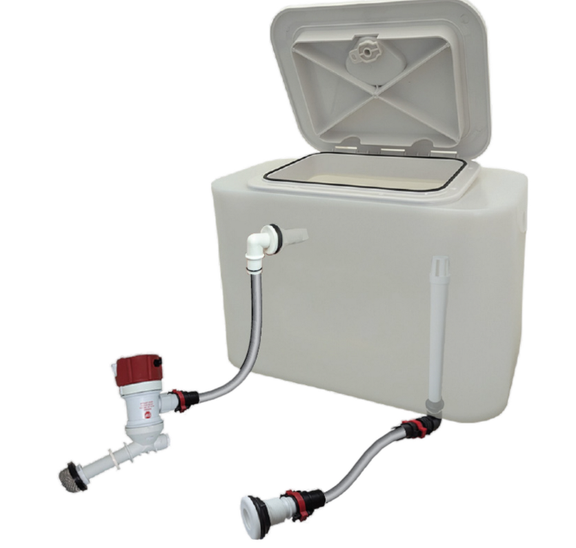Bait Tank For Boat Complete 30 LT Includes Rule Pump, Hoses