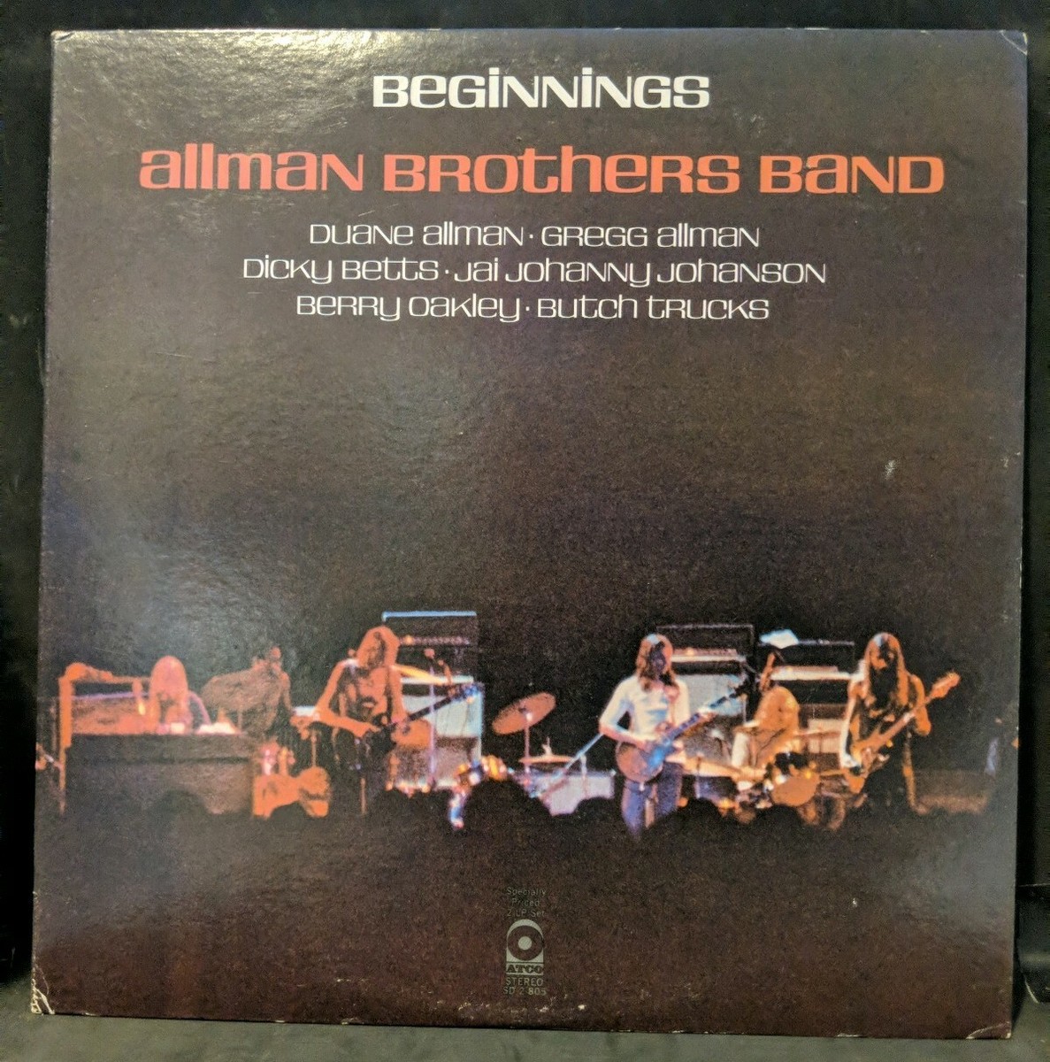 The Allman Brothers Band Beginnings ATCO SD 2-805 1st Presswell