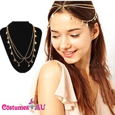 Deco Vintage Headband 20s Flapper Chain Headpiece Gatsby Bride Boho Goddess 20's