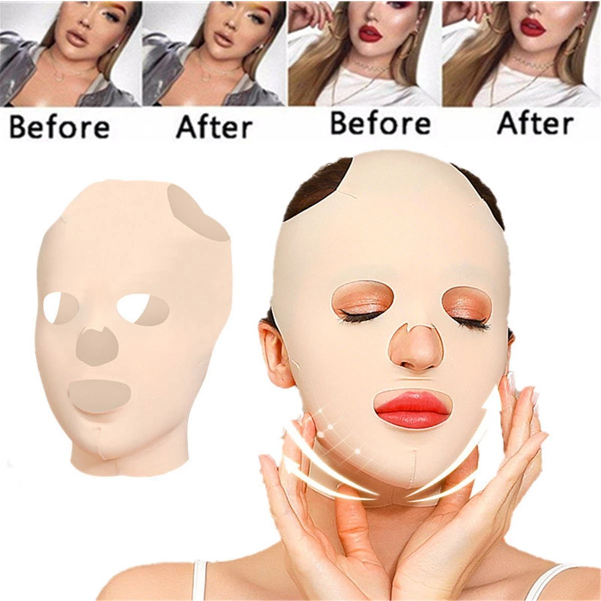 Anti Wrinkle Shaper Face-lift Mask Bandage Full Sleeping Mask | eBay