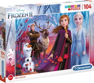 Clementoni Puzzle Frozen 2 104 Teile Eiskönigin Anna Elsa Olaf Disney Neu