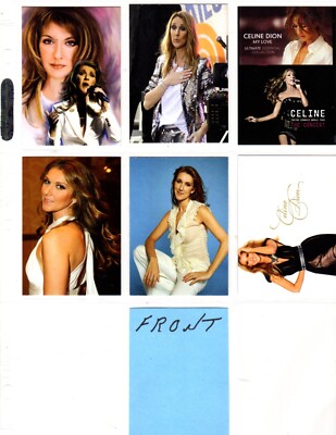 CELINE DION   CUSTOM  NOVELTY TRADING CARD  6 CARDS   SET