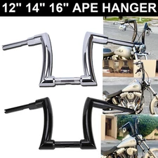 Handlebar 12" 14" 16" Rise DNA Monster Fat APE 2''Hanger Bars For Harley Touring