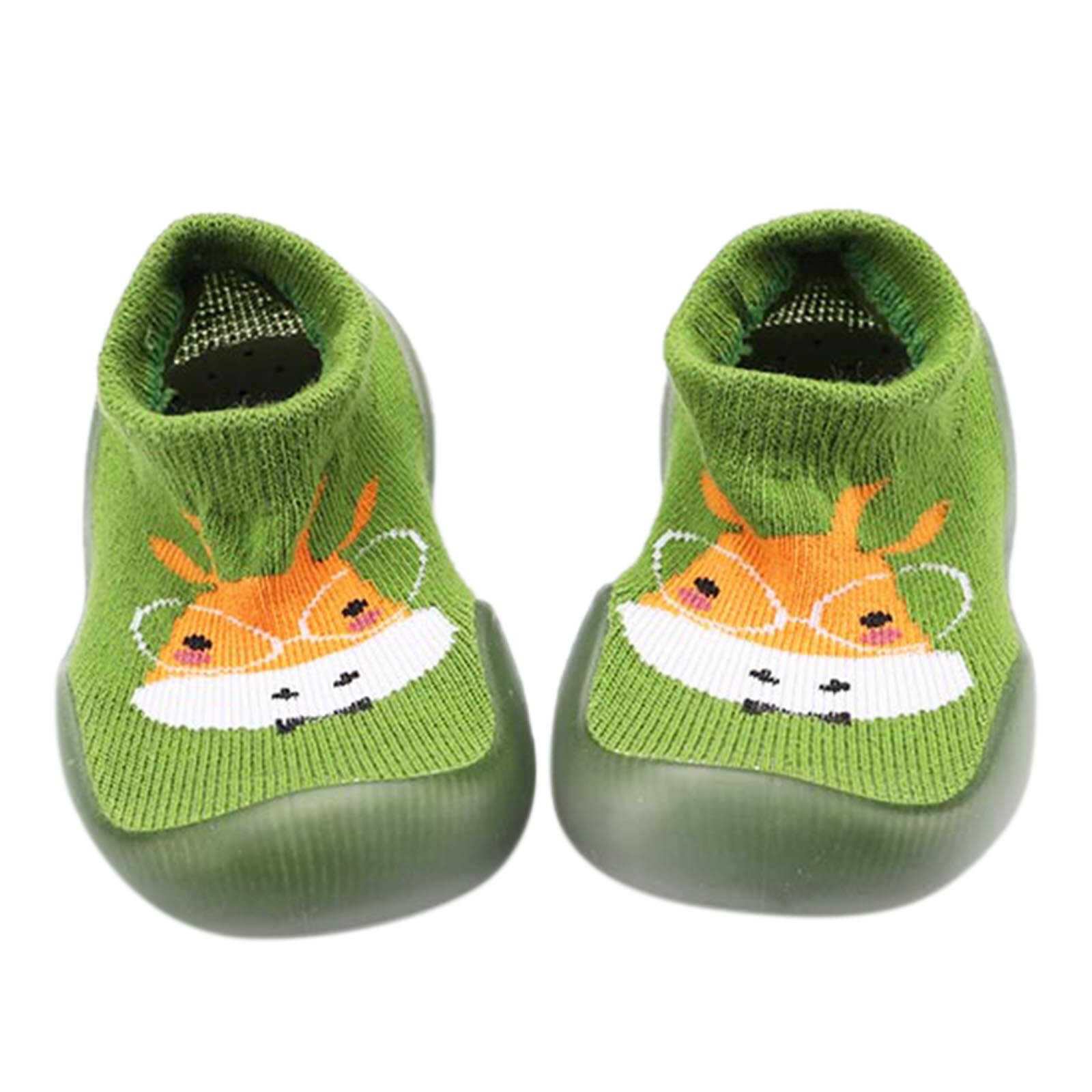 SAOLA Scarpe calze bambino bambina ragazzo spesso suola pantofole scarpe maglia calde primo camminatore