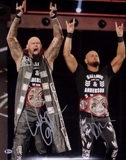Karl Anderson & Luke Gallows Signed WWE 16x20 Photo BAS COA Bullet Club Auto'd 1