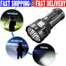 Super Bright 12000000LM Torch 8 LED Flashlight USB Rechargeable Tactical lights