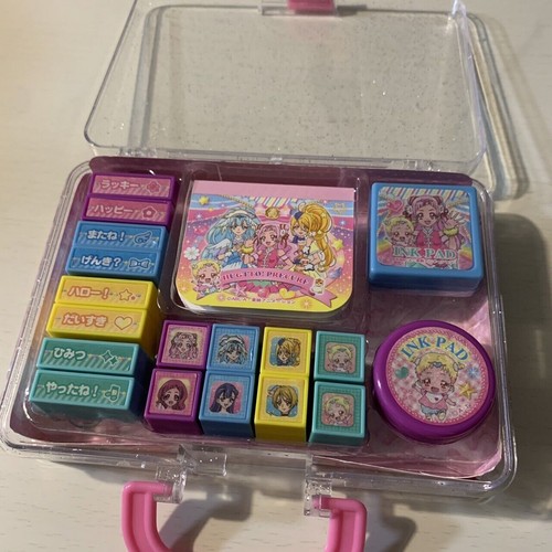 Glitter force HUGTTO! PRECURE Girls Toy Stamp Set Pretty Cure BANDAI Kawaii JP - Picture 4 of 12