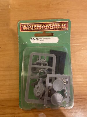 Games Workshop WHF Orcs & Goblins Orc Boarboy Boss Pack New