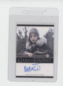 【GameofThrones】Maisie Williams 直筆サインカード Maisie Williams 直筆サインカード ゲーム・オブ・スローンズ