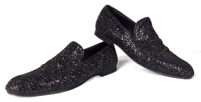 jimmy choo glitter loafers