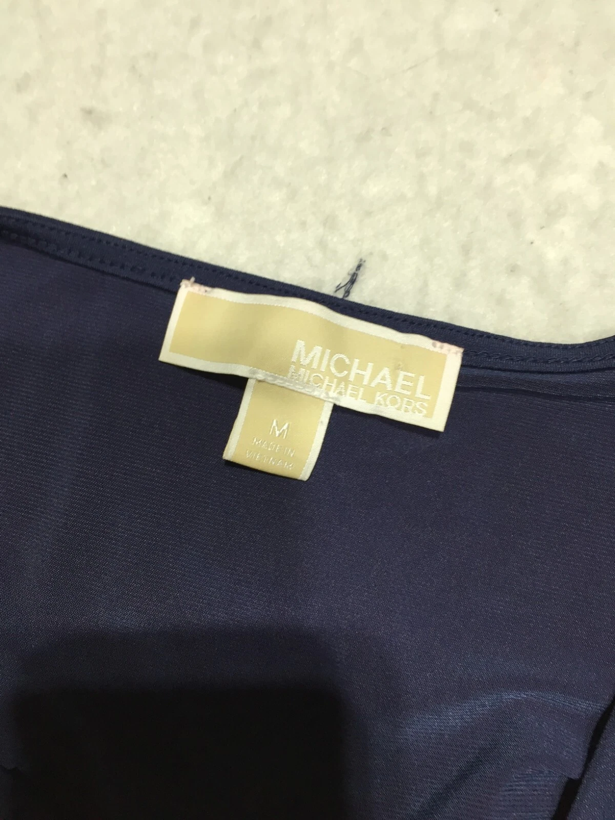 Abito tubino Michael Kors donna M blu cerniera senza maniche