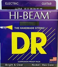 DR LLTR-8 Hi-Beam Electric Guitar Strings gauges 8-38