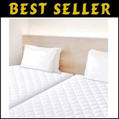 2 Pack Twin Size Waterproof Quilted Mattress Protector for Comfortable Sleep