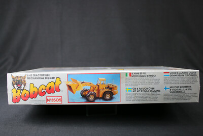 YO045 HELLER 1/43 BOBCAT rare maquette 3505 tractopelle wabco mechanical digger