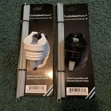 The Coldest Water Insulated Standard Mouth V2 Black And White Lot Of 2