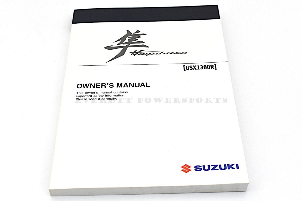 Owners Manual 2023 GSX1300 R Hayabusa OEM Suzuki Operators Book