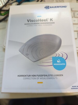 Bauerfeind ViscoHeel K Gray Size 3 Corrective Heal Cushions Visco Us Size 8-12.5