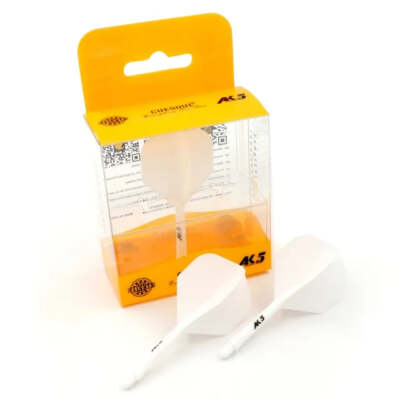 CUESOUL ROST AK5 Integrated Dart Shaft & Flight Standard Shape - Medium - White