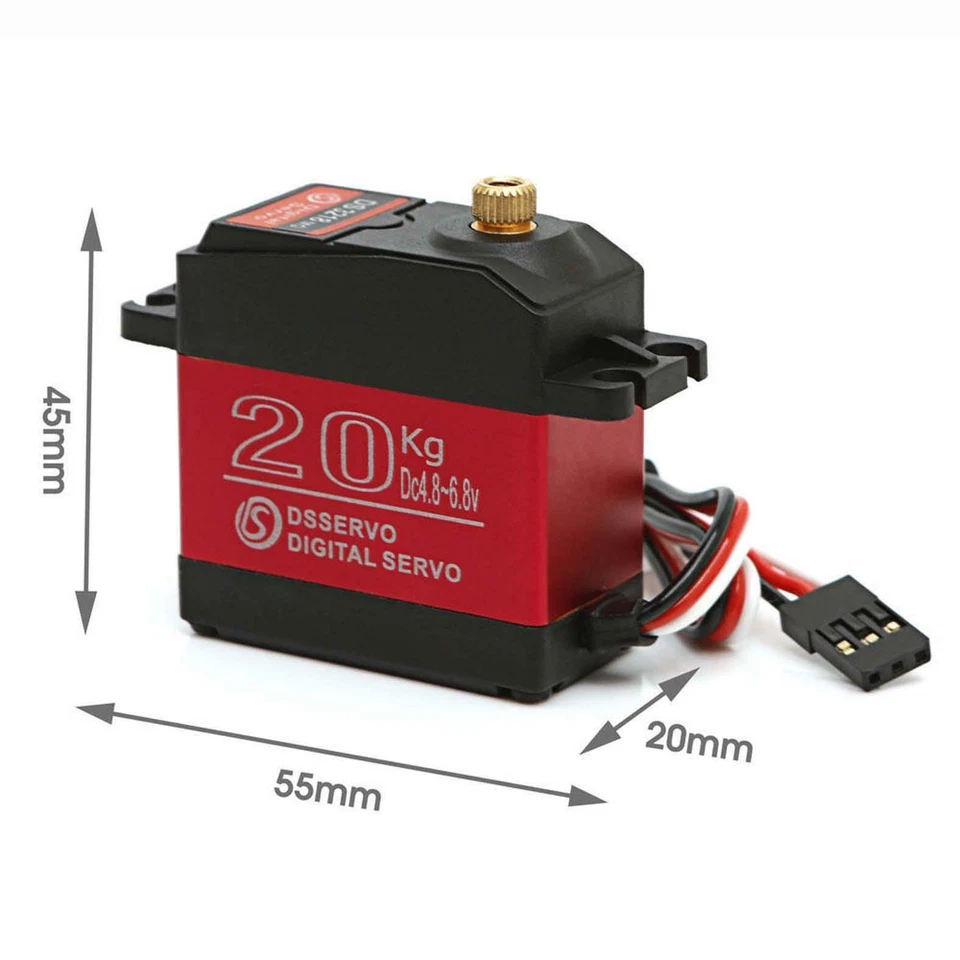 DS3218MG Metal Gear 20KG Torque Digital Servo fr RC Boat Marine Yacht Car Robot - Image 4 of 4