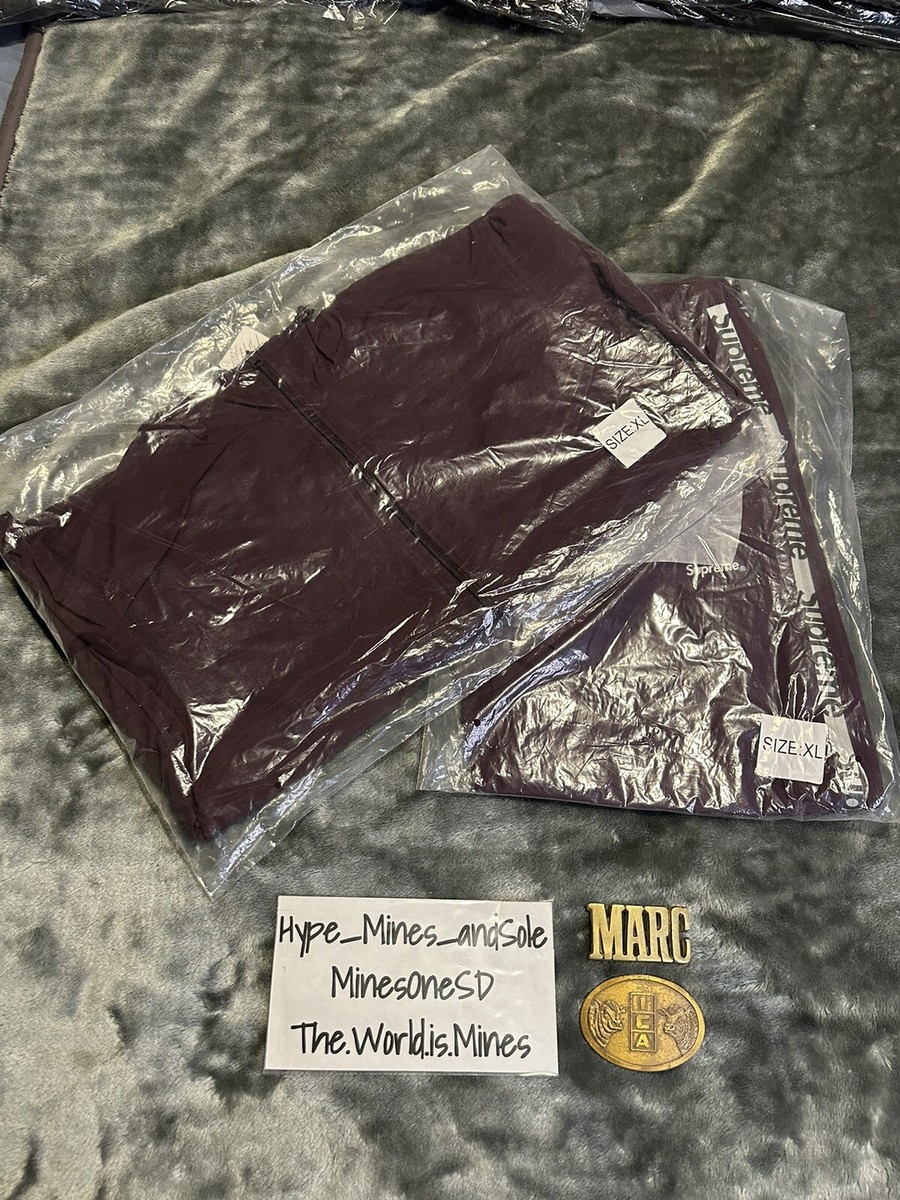 supreme reflective zip track pant
