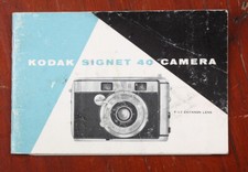 KODAK SIGNET 40 INSTRUCTION BOOK/196047