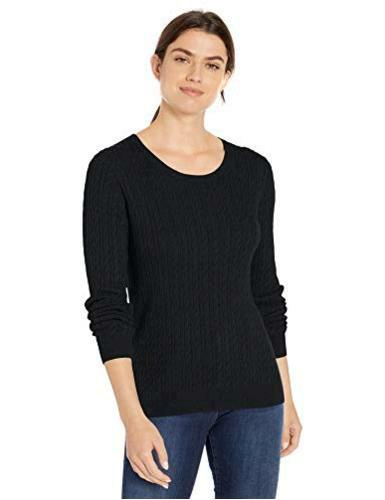Women's Lightweight Cable Crewneck 