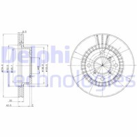2X Delphi BG3160 Bremsscheibe FüR Suzuki