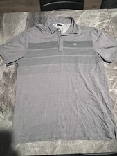 Travis Mathew Polo Shirt Mens Large Gray