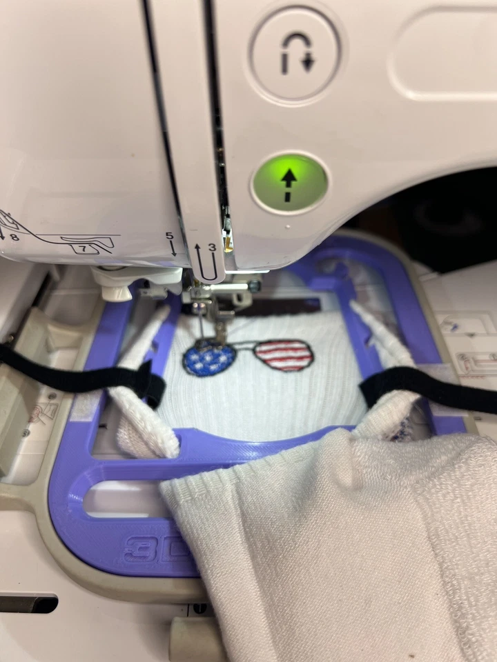 Sock Hoop Insert 4"X4" Fits Single Needle Embroidery Tool Brother Machine - Image 2 of 4