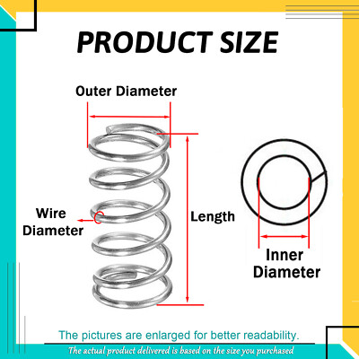 2x Druckfeder 100 Mm Länge, 3,0 Mm Drahtstärke, Außen-Ø 42 Mm – Stark, Elastisch, Langlebig